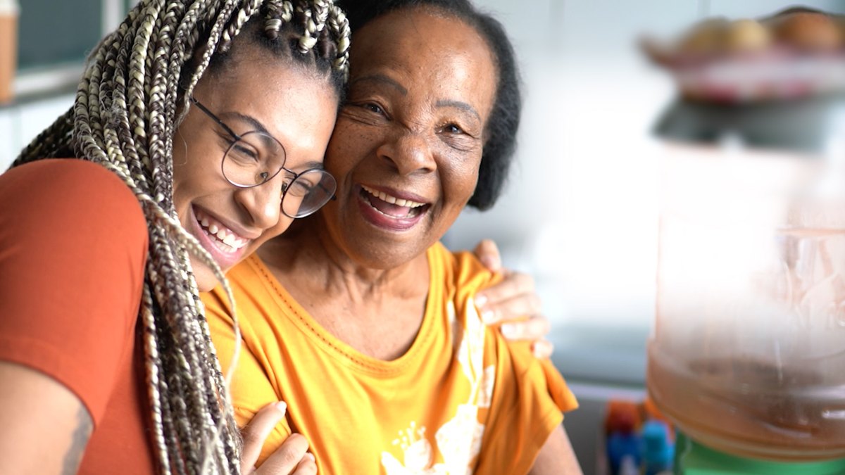 A family caring for a loved one at home in Georgia