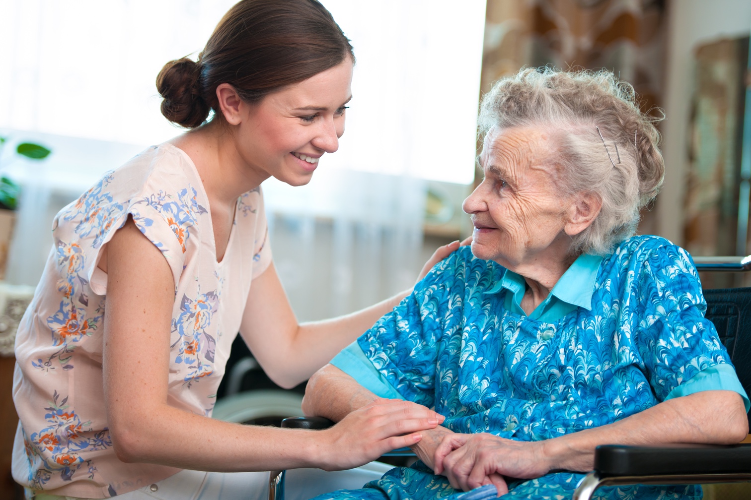 A family caring for a loved one at home in South Carolina
